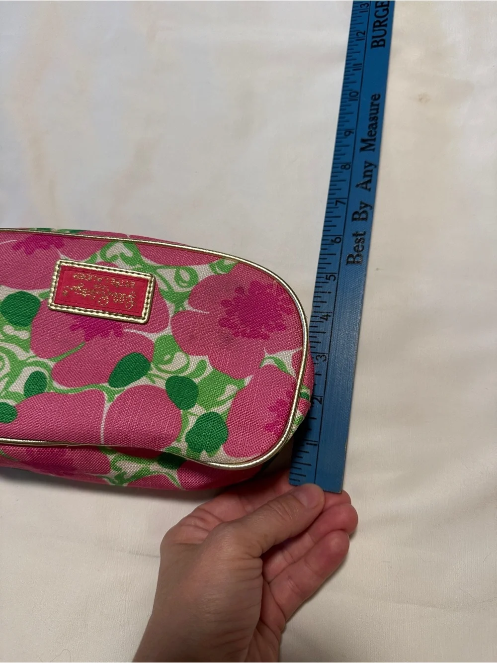 Lilly Pulitzer for Estée Lauder Pink Floral Cosmetic Makeup Bag